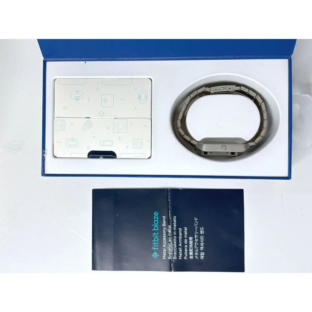 FitBit Blaze Metal Smart Watchband with Frame FB159MLSR Stainless‎ Steal NEW